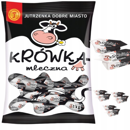 Krówki Mleczne Jutrzenka Dobre Miasto 1 kg Tradycyjny Smak, Polska Jakość