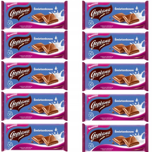 Goplana Czekolada Śmietankowa 90 G 10 SZTUK