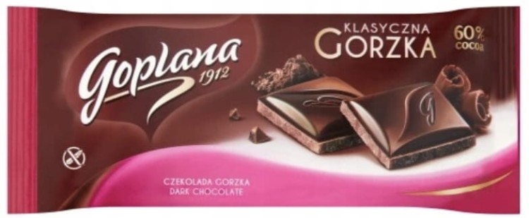 Zestaw Czekolada Goplana Oryginalna Gorzka 90 g 20 sztuk