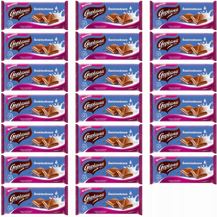 Goplana Czekolada Śmietankowa 90 G 20 SZTUK